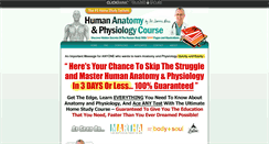 Desktop Screenshot of humananatomycourse.com